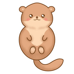 Cute Otter Illustration