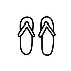 Shoes line icon. vector illustrations. Simple outline signs for fashion application.