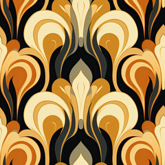 Abstract Background - Repetitive Texture - Art Nouveau - Tile Wallpaper