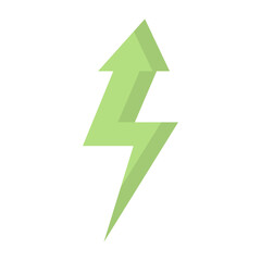 Flash Arrow Flat Icon