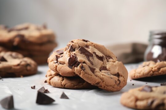 Chocolate chip cookies. Generate Ai