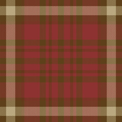 Plaid check pattern. Seamless fabric texture. Tartan textile print.