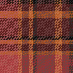 Seamless plaid textile of background vector fabric with a tartan check texture pattern.
