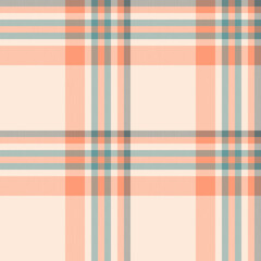 Check vector plaid of textile tartan background with a seamless fabric texture pattern.