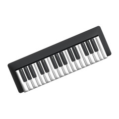 3D Music Instruments Asset with White Background