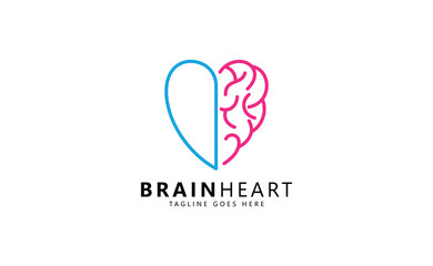 Heart and Brain logo design inspiration
