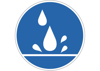 Gebotsschild Wasserdichtigkeit