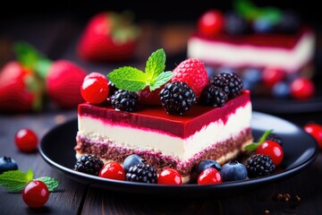 cheesecake with berries 