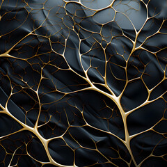 Envision an organic pattern, echoing the intricate veining of a leaf. Lines branch and diverge in a complex network, beautifully reflecting nature's own design blueprint.