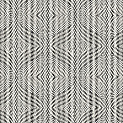 Monochrome Variegated Textured Kaleidoscope Pattern