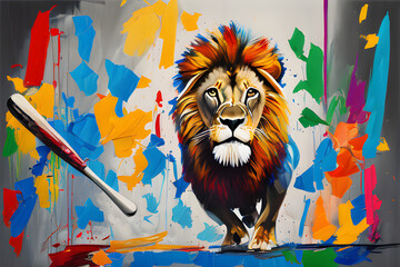 lion playing baseball
Generative AI