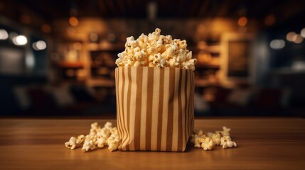popcorn in a box. generative ai