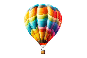 Fototapeta premium Single balloon isolated on a white backdrop. Generative AI