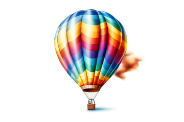 Fototapeta premium Floating balloon with a blank canvas. Generative AI