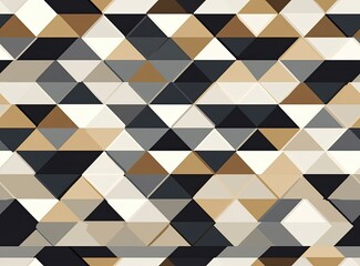 From above layout of colorful cardboard sheets in brown and grey shades. SEAMLESS PATTERN. Created with Generative AI technology.