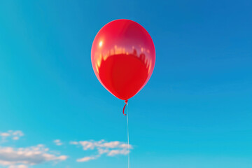 Fototapeta premium Cheerful Balloons on a Sunny Outdoor Background. Generative AI