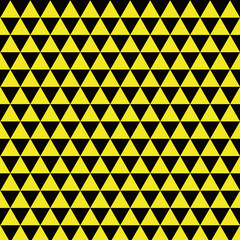 うろこ模様　黒&times;黄色