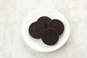 Oreo Sandwich Biscuits with sweet cream