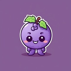 Cute Grape Character
