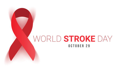 World Stroke Day. background, banner, card, poster, template. Vector illustration.