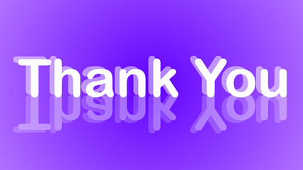 Abstract illustration Text Thank You is written on a colorful background.