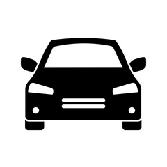Car icon in flat style Simple traffic icon