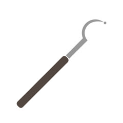 Dental therapy icon and surgical dental instrument illustration
