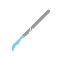 Medical scalpel icon. Hospital surgery knife sign illustration