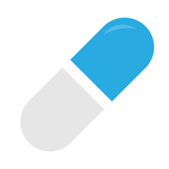 Pill icon in trendy flat style isolated. Pill icon page symbol for your web site design