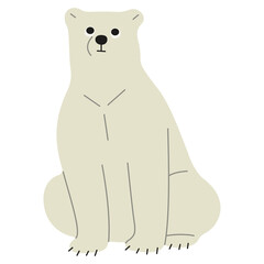 Obraz premium Polar Bear Single 40 PNG