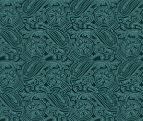 Textile and digital seamless pattern with elements vector design 