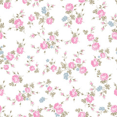 Textile and digital seamless floral pattern vector design 