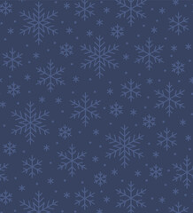 Naklejka na ściany i meble Textile and seamless pattern with snowflakes vector design 