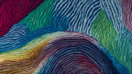 Close up of a colorful surface