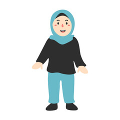 hand drawn kid dancing illustration