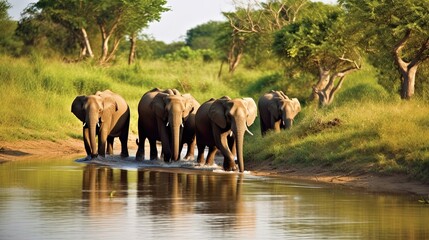 Naklejka premium Eco-tourism trips, where you can immerse yourself in the splendor of nature and actively participate in wildlife conservation. Generated by AI.