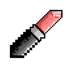Fototapeta premium pixel lipstick