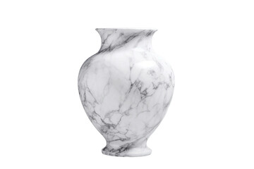 Marble vase. isolated object, transparent background