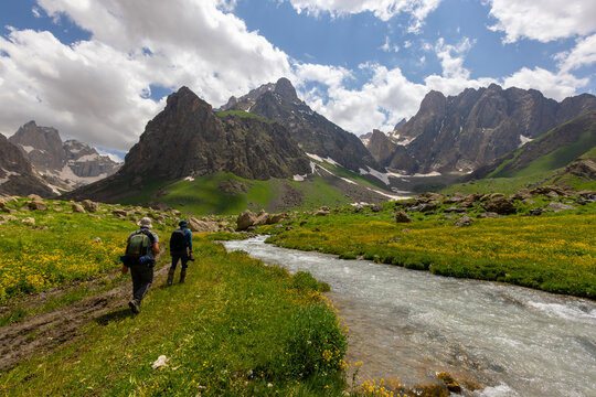 cilo mountains, hakkari, high mountains and clouds, valley of heaven and hell