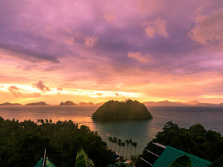 Sunset in El Nido, Palawan, Philippines