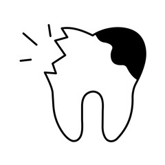 Obraz premium Tooth gum Vector Icon