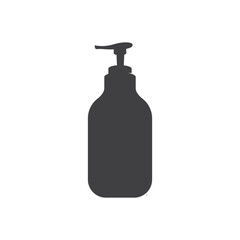 soap bottle logo vector simple icon illustration