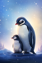 Obraz premium Penguins