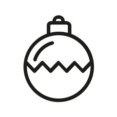 Obraz premium Christmas tree ball icon