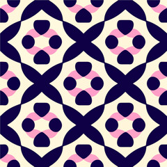 Delicate black and pink pattern on a clean white background, forming a seamless fabric pattern design with a refreshing peppermint motif, perfect for a chic and modern look.