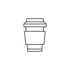 drink cup icon with white background