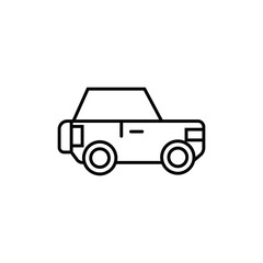 car classic or modern icon on white background
