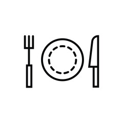 cutlery icon set with a white background