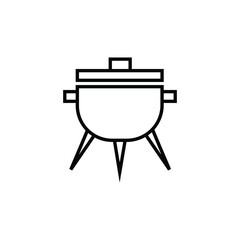 barbeque cooking tool icon editable stroke
