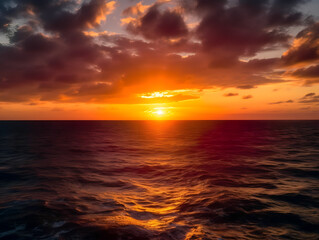Obraz premium sunset over the sea